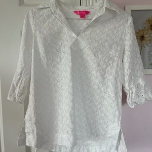 Lily Pulitzer White Blouse